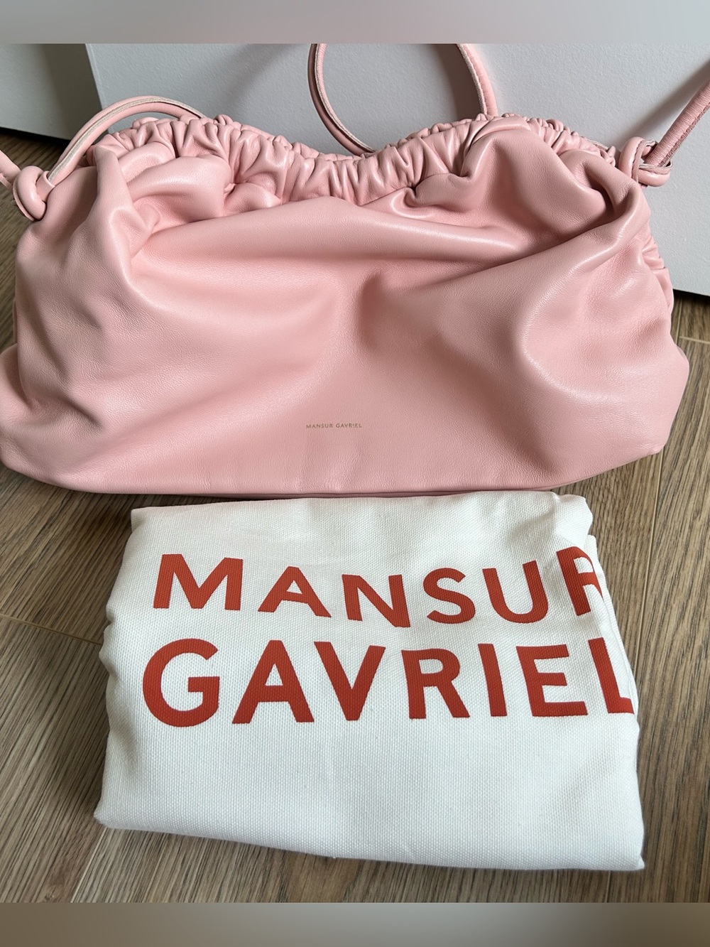 Mansur Gavriel Cloud Leather Bag Pink